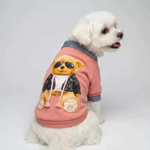 3D Glamorous Teddy Bear T-Shirt για Σκύλους