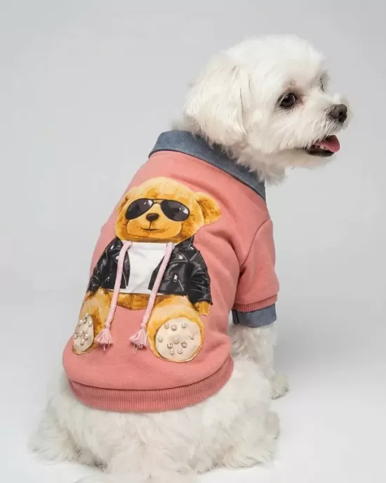 3D Glamorous Teddy Bear T-Shirt για Σκύλους