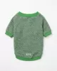 Κλασικό Green Melange Tweed Cardigan για Σκύλους - 4 Λευκά Κουμπιά & V-Neck Γιακά