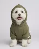 Urban Olive Green Hoodie για Σκύλους - Χακί Κουκούλα & Casual Sporty Style