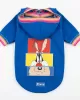 Looney Tunes Cartoon Hoodie για Σκύλους - Φωτεινό Μπλε με Bugs Bunny & Taz