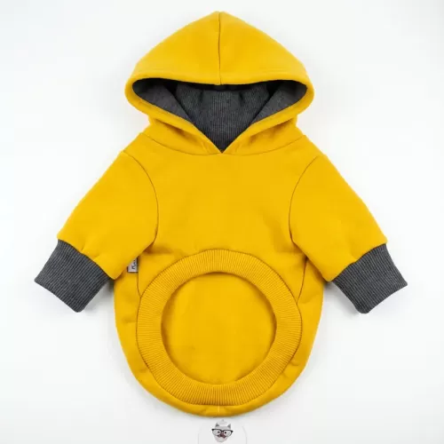 "Do Not Disturb" Teddy Bear Hoodie για Σκύλους - Κίτρινο με Αρκουδάκι | Fun Playful Style