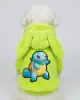 Χαριτωμένο Φούτερ με Κουκούλα Squirtle Pokemon σε Λαχανί/Νέον Πράσινο για Σκύλους