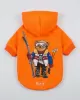 Φούτερ με Κουκούλα Polo Bear Σκιέρ σε Έντονο Πορτοκαλί για Σκύλους