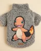 Ζεστό Πουλόβερ Sherpa με Charmander Pokemon σε Γκρι για Σκύλους