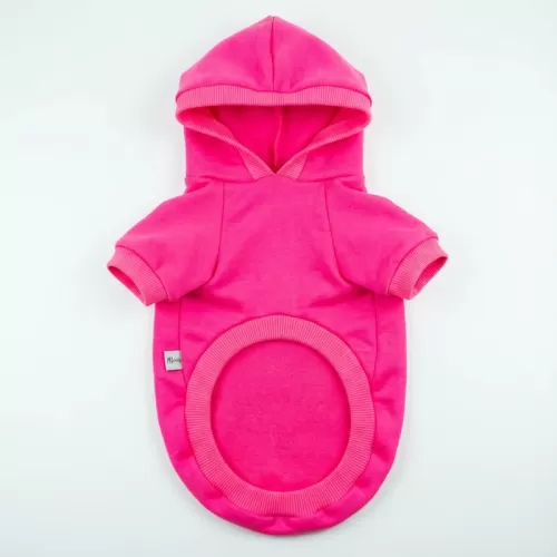 Stylish Teddy Bear Hoodie για Σκύλους - Ροζ με Καρπούζι & Trendy Αρκουδάκι | Summer Vibe