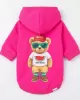 Stylish Teddy Bear Hoodie για Σκύλους - Ροζ με Καρπούζι & Trendy Αρκουδάκι | Summer Vibe