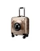 Ασημί Τσάντα Μεταφοράς Σκύλου και Γάτας - Trolley Suitcase