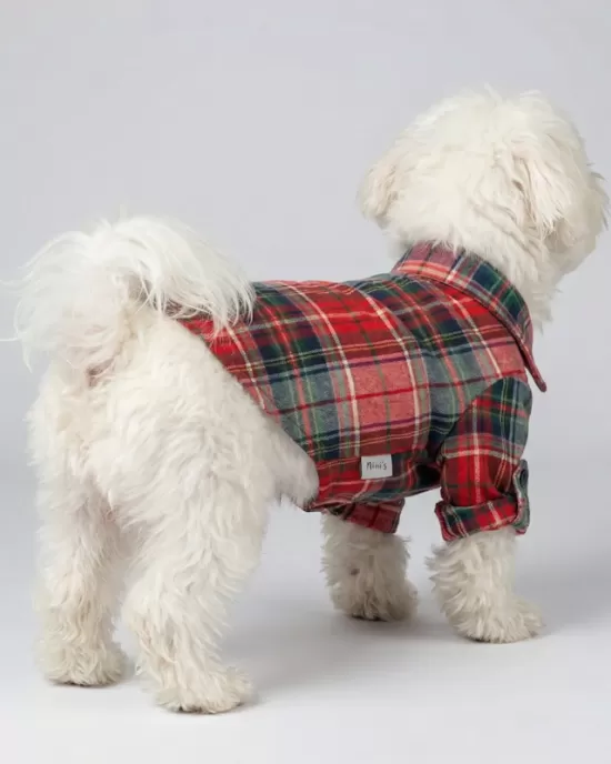 Καρό Πουκάμισο Tartan – Κόκκινο & Πράσινο (PET-003)